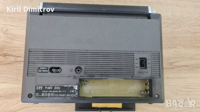 ITT TINY 200 – FM / MW / LW радио, снимка 6 - Радиокасетофони, транзистори - 52920298