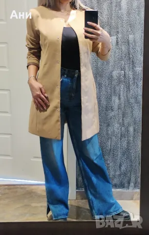 Ново Дамско бежово сако JDY, снимка 6 - Якета - 49924119