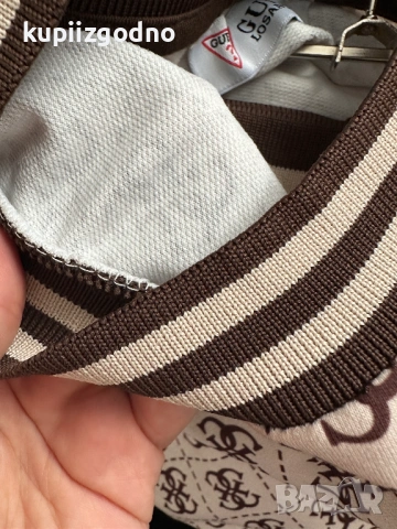 Guess дамски комплект панталон и блуза с къс ръкав, снимка 4 - Панталони - 53943800