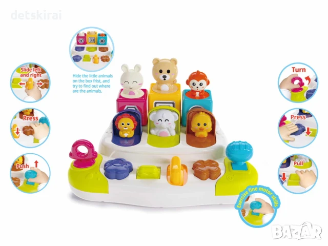 Занимателен център с изскачащи животинки, снимка 2 - Образователни игри - 50496075