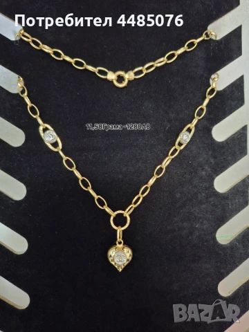 ЗЛАТЕН ДАМСКИ ЛАНЕЦ КОЛИЕ МОДЕЛ ШАНЕЛ 