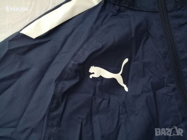 Puma оригинално момчешко яке - ветровка в син цвят р-р L - 13-14 годишни, ръст до 164 см, снимка 4 - Детски якета и елеци - 46798593