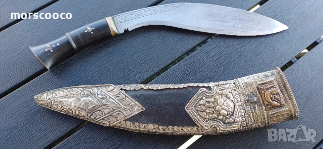 Стар нож, кинжал, кукри - Непал , снимка 1