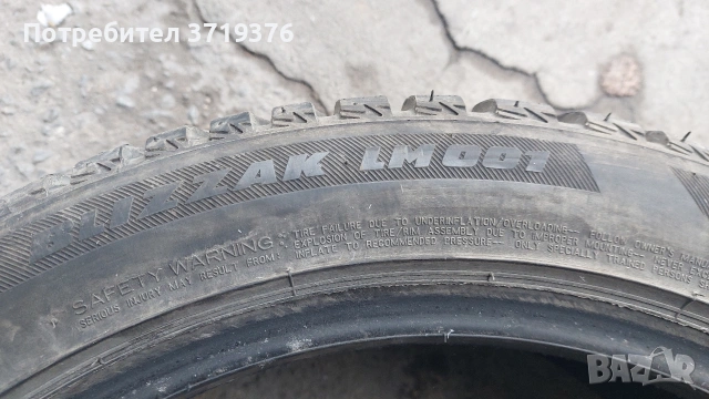 Зимна гума 235 45 18 Bridgestone един брой , снимка 2 - Гуми и джанти - 53324638