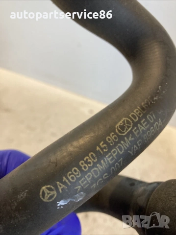 Маркуч за воден охладител за Mercedes B Class W245 B170 (2008) A1698301596, снимка 3 - Части - 53985004