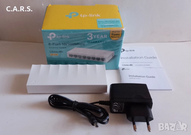 Суич TP-Link LS1008 с 8 порта, снимка 2 - Суичове - 52476332