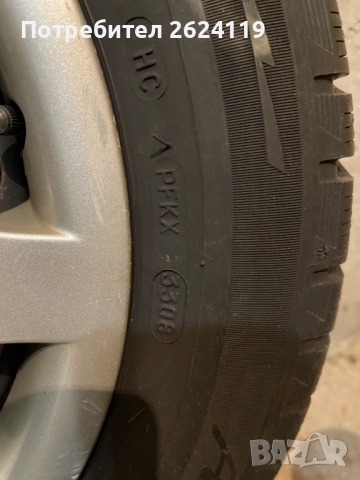 Продавам железни джанти с зимни гуми Michelin Alpin 185/60/15 , 5х100, снимка 12 - Гуми и джанти - 53108181
