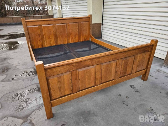 Масивна дъбова спалня в стил Рустик, снимка 3 - Спални и легла - 53308002