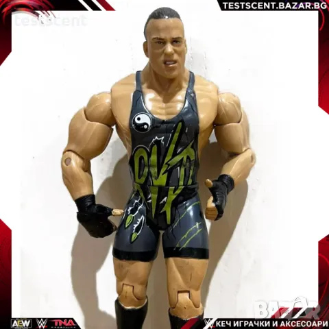 Екшън фигура 2003 WWE Rob Van Dam Роб Ван Дам RVD WWE Jakks играчка ECW Legends, снимка 1 - Колекции - 48362735