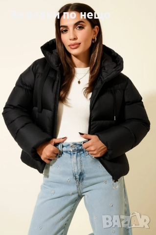 Дамско Зимно Яке С Качулка Код LFS694, снимка 3 - Якета - 52461520