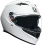 КАСКА AGV K3 E2206 - MONO SETA WHITE, размер М, снимка 1