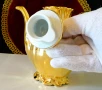 Сервиз за кафе баварски порцелан,чисто злато,барок. , снимка 3