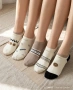 Комплект 5 чифта дамски памучни чорапи LEONFIT – Свежи и комфортни, снимка 1