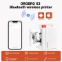 ORGBRO Принтер за стикери, X3 Print Pods мини термопринтер Bluetooth, снимка 5