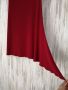 Винтидж дамска асиметрична еластична червена рокля р-р S, снимка 7