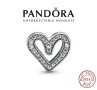 Сребърен елемент PANDORA 925 Sparkling Freehand Heart Charm , снимка 1