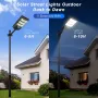 YACAISI Соларни улични лампи - 2 броя, 1200W LED, 8500K, дистанционно, снимка 3