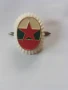 Емайлирана войнишка соц.кокарда., снимка 1