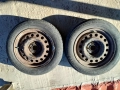 Гуми Семперит 175/65/14, с железни джанти, 40лв за двете, снимка 1