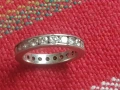 Сребърен пръстен халка с камъни , снимка 3