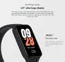 Смарт гривна Xiaomi Smart Band 8 Active, фитнес гривна с 1,47" екран, цвят: черно, снимка 7