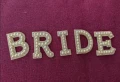 Перлени бели Букви „BRIDE“ за сватба, моминско парти за дреха надпис, снимка 5