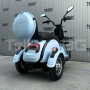 Електрическа триколка 2+1 750.1 ТИП VESPA STYLE с диференциал Нов модел, голяма равна седалка, подхо, снимка 2