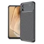 Samsung Galaxy A05 Удароустойчив Carbon Fiber Калъф и Протектор, снимка 1