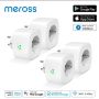 К-т 4бр. контакт Meross 16A Wi-Fi мониторинг на енергията съвместим с Alexa Google Home SmartThin