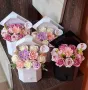Предлагам ви букети шапка със сапунени цветя за абитуриенти/абсолвенти.               , снимка 10