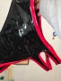 Боди Блясък черно червен латексов плюш/с.м.л.хл.до 5хл или комплект от 2части , снимка 13
