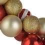Коледен гирлянд с златисти и червени топки-150 см./Коледна украса/украса за Коледа, снимка 2