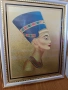 Египетски принт на Нефертити/Queen Nefertiti, снимка 2