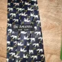 Вратовръзка 100% коприна De Amanda Elephant Handmade 100% Silk Tie, снимка 8