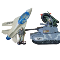 Детски комплект танк,самолет и войници - Милитари 1, снимка 1 - Коли, камиони, мотори, писти - 44525684