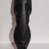 Дървена маска лице Писък дебела масивна, снимка 2 - Антикварни и старинни предмети - 45560640