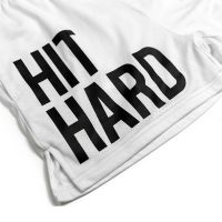 Мъжки бели къси панталони за фитнес и спорт Hit Hard, снимка 4 - Къси панталони - 45890687