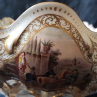 Красива ,голяма купа с двустранна шарка Helena Wolfsohn, снимка 11 - Антикварни и старинни предмети - 45477316