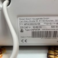 Месомелачка Bosch MFW3520W, 1500 W, Капацитет: 1.3 кг/мин Bosch compact, снимка 16 - Други - 45232252