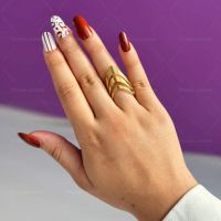 Красив дамски пръстен от неръждаема стомана с изящни извивки, снимка 6 - Пръстени - 45852925