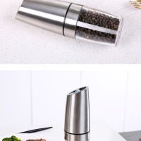 Автоматична мелачка за сол и пипер от неръждаема стомана, снимка 2 - Аксесоари за кухня - 45696188
