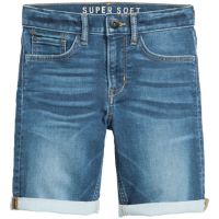 H&M къси еластични дънки за момче, снимка 2 - Детски панталони и дънки - 45407253