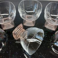 Комплект 6 чаши Nabucco Crystal Glass,  Bormioli Rocco Италия, дизайн R. Licenziato Monti. , снимка 1 - Чаши - 45316938