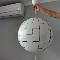 Продавам голям полилей сфера., снимка 1 - Лампи за таван - 45916129