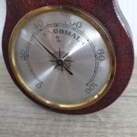 Дървен термометър,барометър,часовник и влагометър, снимка 8 - Антикварни и старинни предмети - 45296431