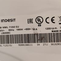 Пералня за вграждане Indesit BI WMIL 71252 EU, снимка 8 - Перални - 45262379