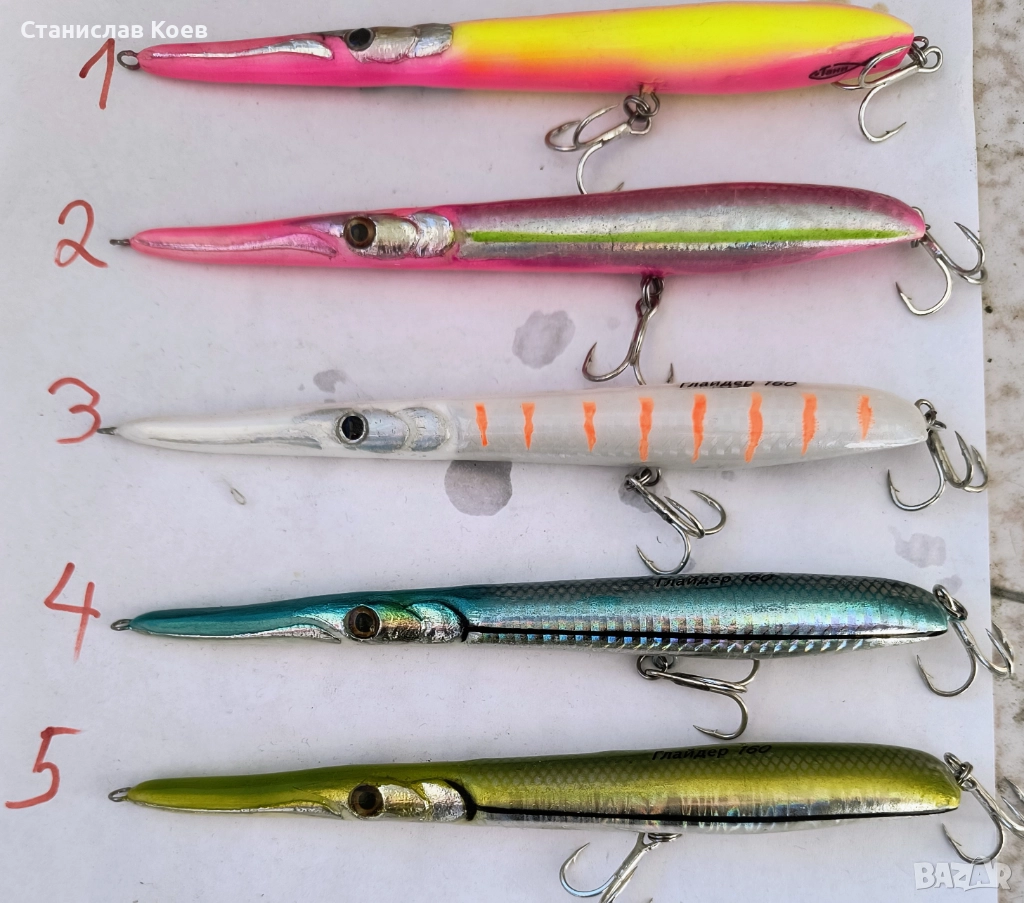 воблери за лефер глайдер 160мм., снимка 1