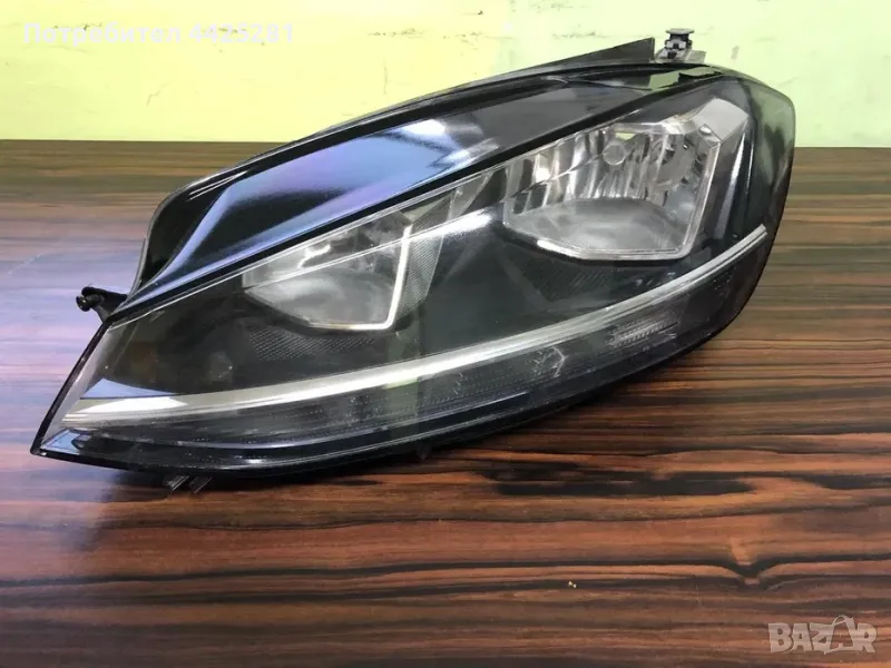 Фар ляв VW Golf 7 face 2017-2019г. с LED дневни светлини #029V, снимка 1