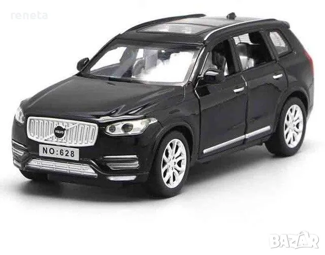 Автомобил Volvo XC90, Метал, Мащаб 1:32, Черна, снимка 1