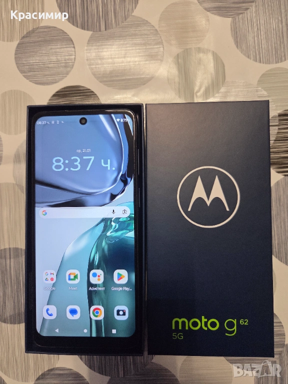 Телефон Motorola moto g62 5G, снимка 1
